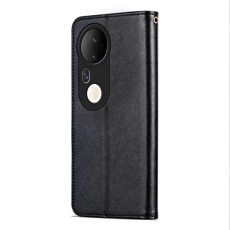 For vivo S20 Pro AZNS Sheepskin Texture Flip Leather Phone Case(Black)