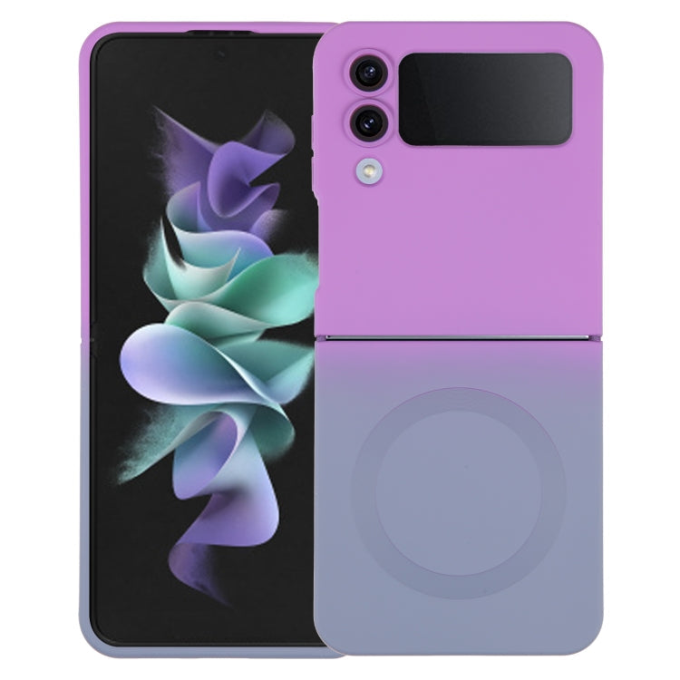 Liquid TPU Silicone Gradient MagSafe Phone Case, For Samsung Galaxy Z Flip3 5G, For Samsung Galaxy Z Flip5, For Samsung Galaxy Z Flip4