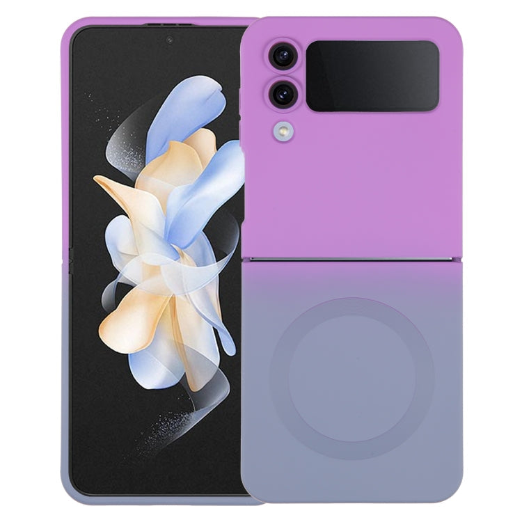 Liquid TPU Silicone Gradient MagSafe Phone Case, For Samsung Galaxy Z Flip3 5G, For Samsung Galaxy Z Flip5, For Samsung Galaxy Z Flip4