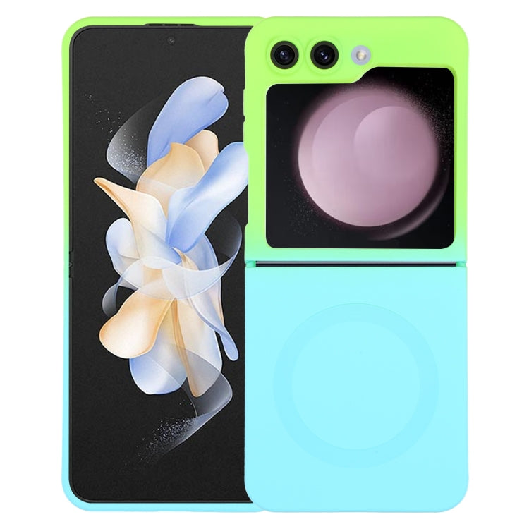 Liquid TPU Silicone Gradient MagSafe Phone Case, For Samsung Galaxy Z Flip3 5G, For Samsung Galaxy Z Flip5, For Samsung Galaxy Z Flip4