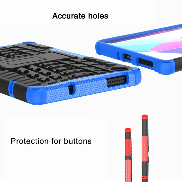Tire Texture TPU + PC Tablet Case with Holder, For Lenovo Tab M8 4th Gen