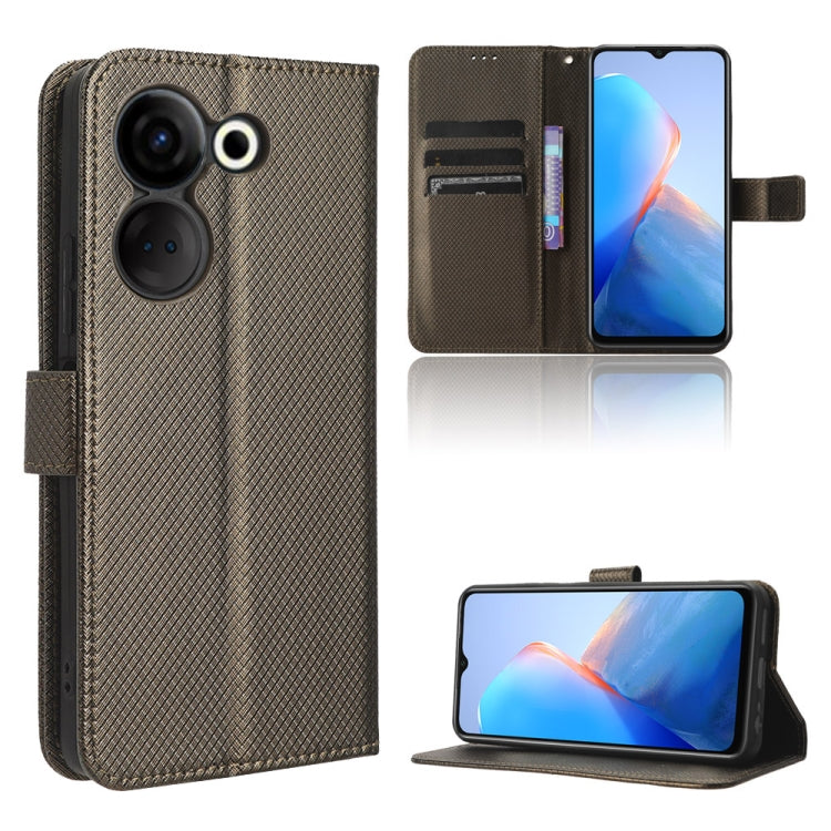 Diamond Texture Leather Phone Case, For Tecno Camon 20 Pro 5G, For Tecno Camon 20 Pro