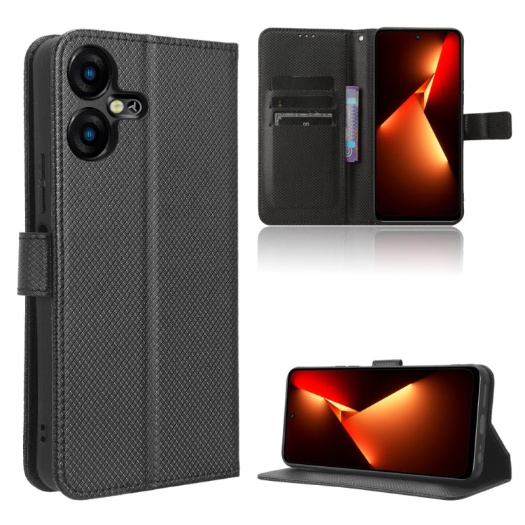 Diamond Texture Leather Phone Case, For Tecno Pova 5 Pro, For Tecno Pova Neo 3, For Tenco Pova 5, For Tecno Camon 20 Premier 5G