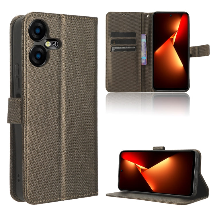 Diamond Texture Leather Phone Case, For Tecno Pova 5 Pro, For Tecno Pova Neo 3, For Tenco Pova 5, For Tecno Camon 20 Premier 5G