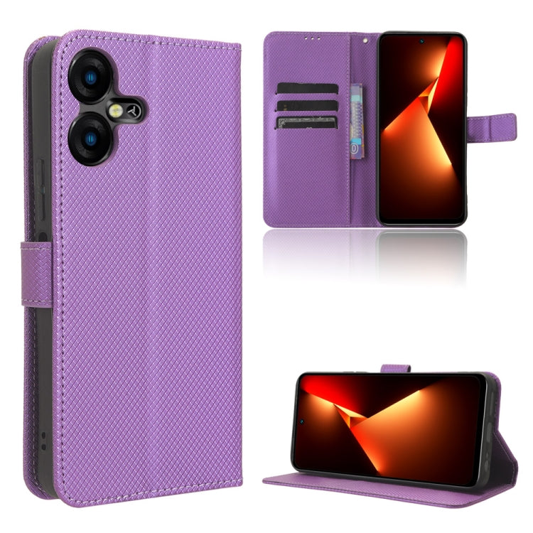 Diamond Texture Leather Phone Case, For Tecno Pova 5 Pro, For Tecno Pova Neo 3, For Tenco Pova 5, For Tecno Camon 20 Premier 5G