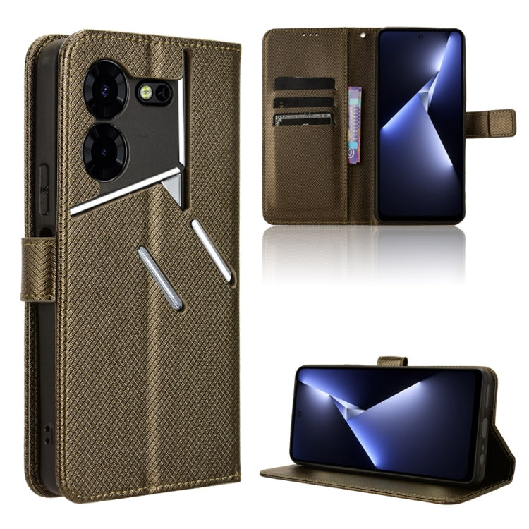 Diamond Texture Leather Phone Case, For Tecno Pova 5 Pro, For Tecno Pova Neo 3, For Tenco Pova 5, For Tecno Camon 20 Premier 5G