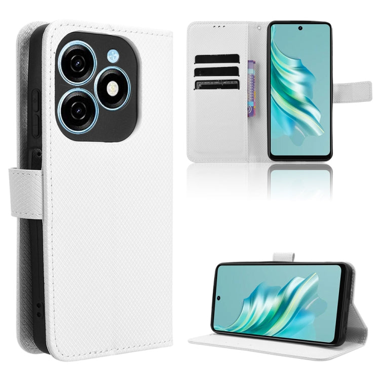Diamond Texture Leather Phone Case, For Tecno Spark 20 Pro+ 4G, For Tecno Spark 20 Pro 4G, For Tecno Spark Go 2024, For Tecno Spark 20 4G