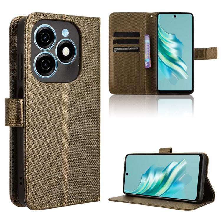 Diamond Texture Leather Phone Case, For Tecno Spark 20 Pro+ 4G, For Tecno Spark 20 Pro 4G, For Tecno Spark Go 2024, For Tecno Spark 20 4G