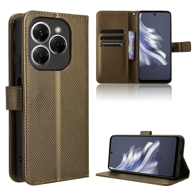 Diamond Texture Leather Phone Case, For Tecno Spark 20 Pro+ 4G, For Tecno Spark 20 Pro 4G, For Tecno Spark Go 2024, For Tecno Spark 20 4G