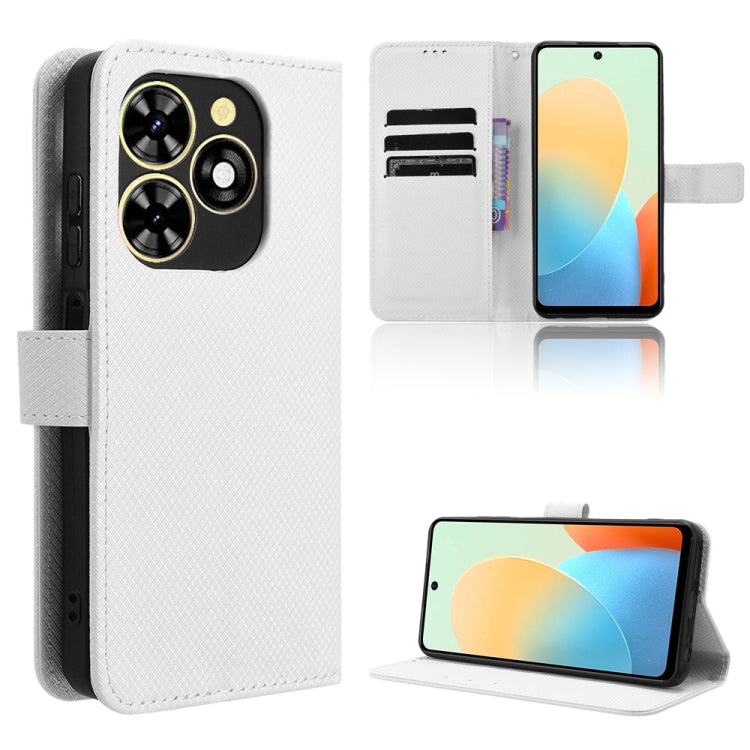 Diamond Texture Leather Phone Case, For Tecno Spark 20 Pro+ 4G, For Tecno Spark 20 Pro 4G, For Tecno Spark Go 2024, For Tecno Spark 20 4G