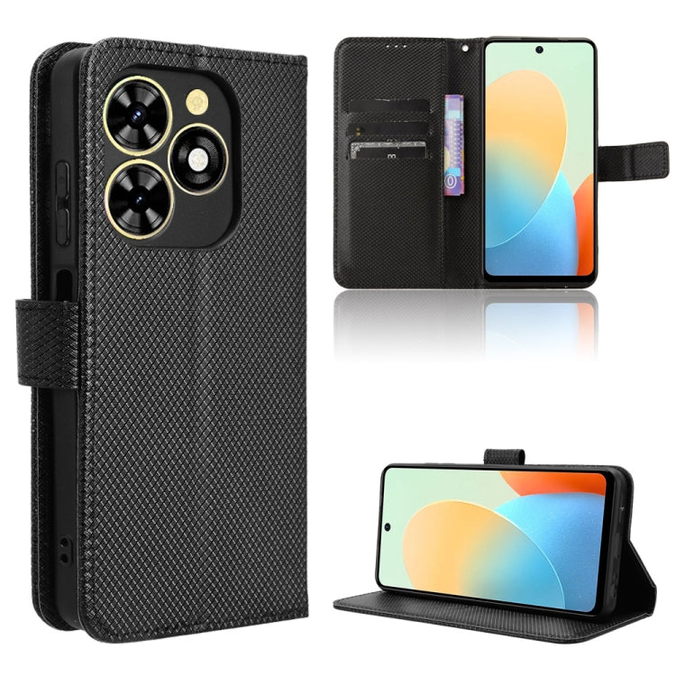 Diamond Texture Leather Phone Case, For Tecno Spark 20 Pro+ 4G, For Tecno Spark 20 Pro 4G, For Tecno Spark Go 2024, For Tecno Spark 20 4G