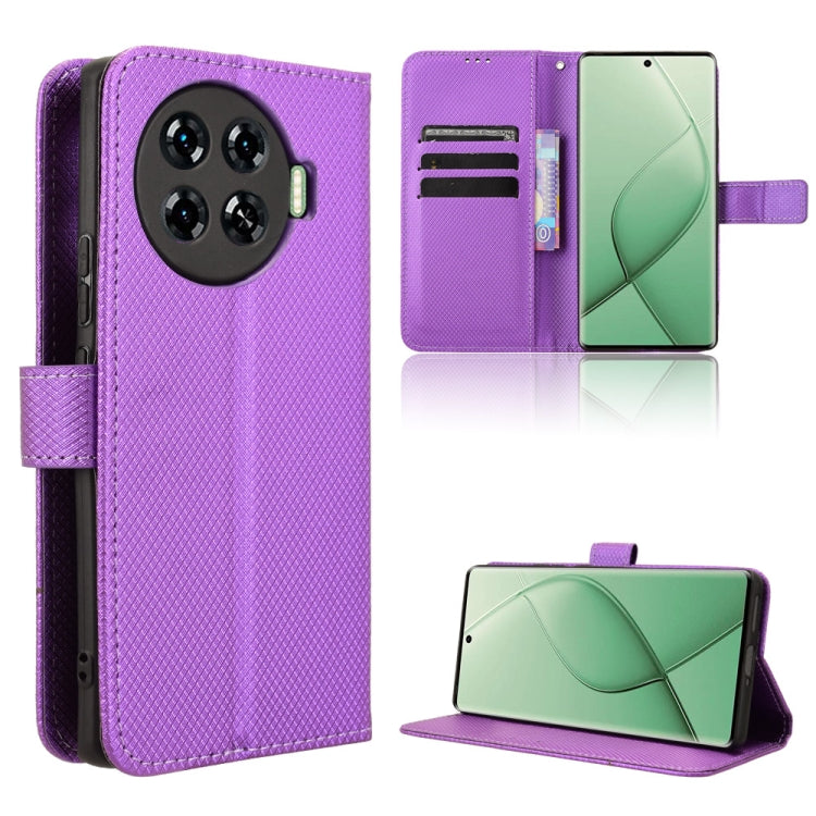 Diamond Texture Leather Phone Case, For Tecno Spark 20 Pro+ 4G, For Tecno Spark 20 Pro 4G, For Tecno Spark Go 2024, For Tecno Spark 20 4G