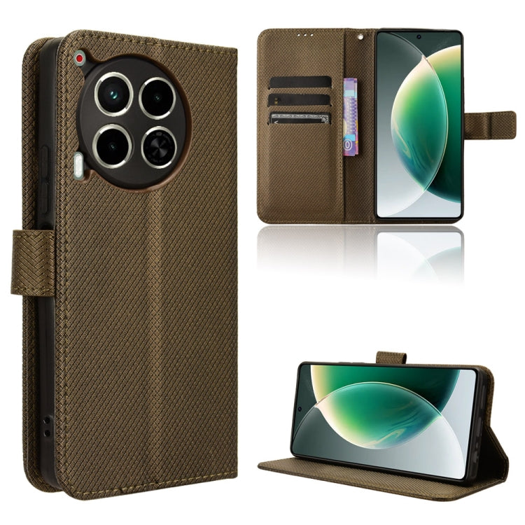 Diamond Texture Leather Phone Case, For Tecno Pova 6 Pro 5G, For Tecno Spark 20 Pro+ 4G, For Tecno Spark 20 Pro 4G, For Tecno Spark Go 2024