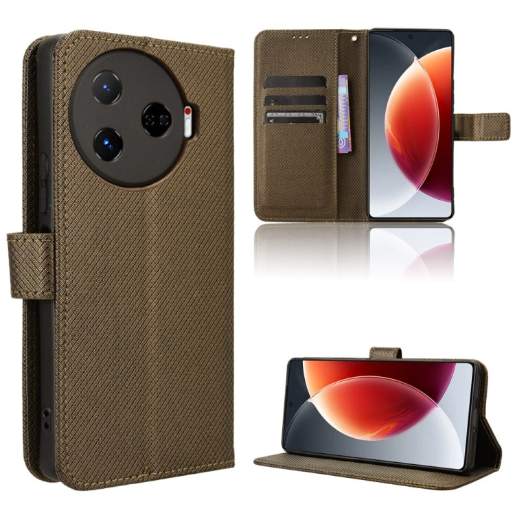 Diamond Texture Leather Phone Case, For Tecno Pova 6 Pro 5G, For Tecno Spark 20 Pro+ 4G, For Tecno Spark 20 Pro 4G, For Tecno Spark Go 2024