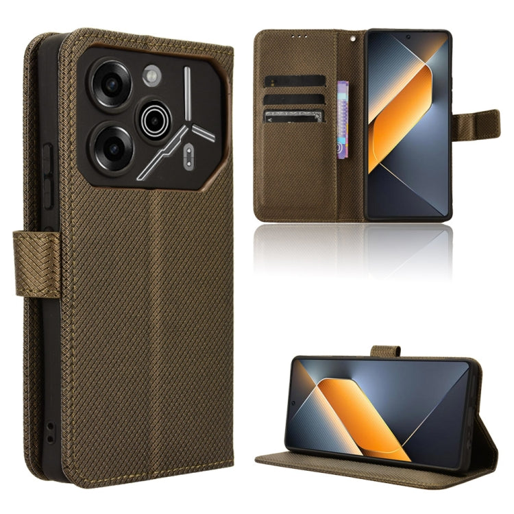 Diamond Texture Leather Phone Case, For Tecno Pova 6 4G, For Tecno Camon 30 Pro 5G, For Tecno Camon 30 5G / 4G, For Tecno Pova 6 Pro 5G