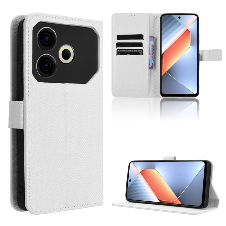 Diamond Texture Leather Phone Case, For Tecno Spark 30C 4G, For Tecno Spark 20 Pro 5G, For Tecno Camon 30 Premier 5G, For Tecno Pova 6 Neo 4G