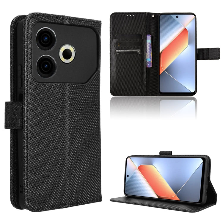 Diamond Texture Leather Phone Case, For Tecno Spark 30C 4G, For Tecno Spark 20 Pro 5G, For Tecno Camon 30 Premier 5G, For Tecno Pova 6 Neo 4G
