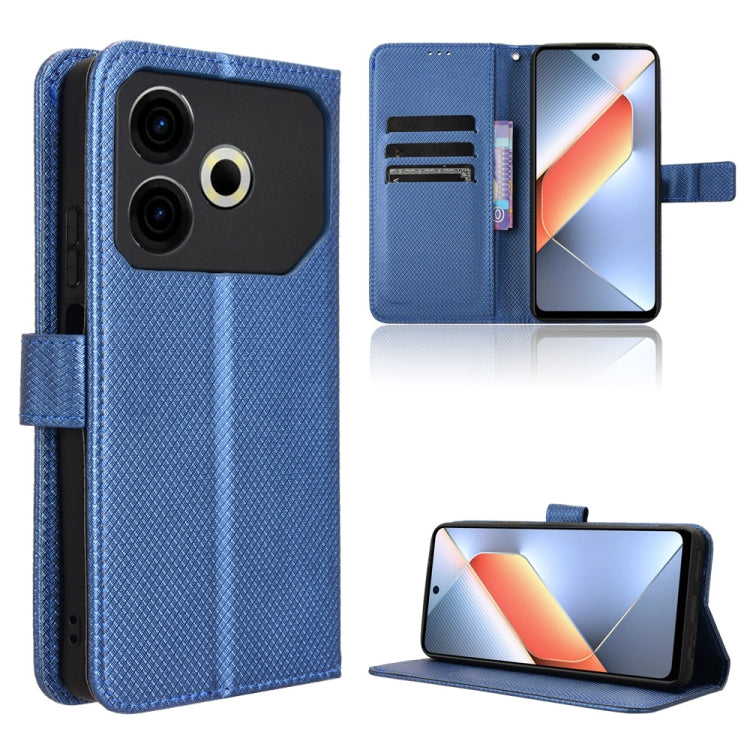 Diamond Texture Leather Phone Case, For Tecno Spark 30C 4G, For Tecno Spark 20 Pro 5G, For Tecno Camon 30 Premier 5G, For Tecno Pova 6 Neo 4G