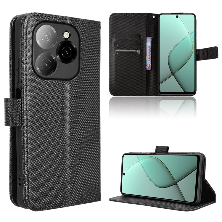 Diamond Texture Leather Phone Case, For Tecno Spark 30C 4G, For Tecno Spark 20 Pro 5G, For Tecno Camon 30 Premier 5G, For Tecno Pova 6 Neo 4G