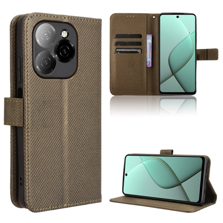 Diamond Texture Leather Phone Case, For Tecno Spark 30C 4G, For Tecno Spark 20 Pro 5G, For Tecno Camon 30 Premier 5G, For Tecno Pova 6 Neo 4G
