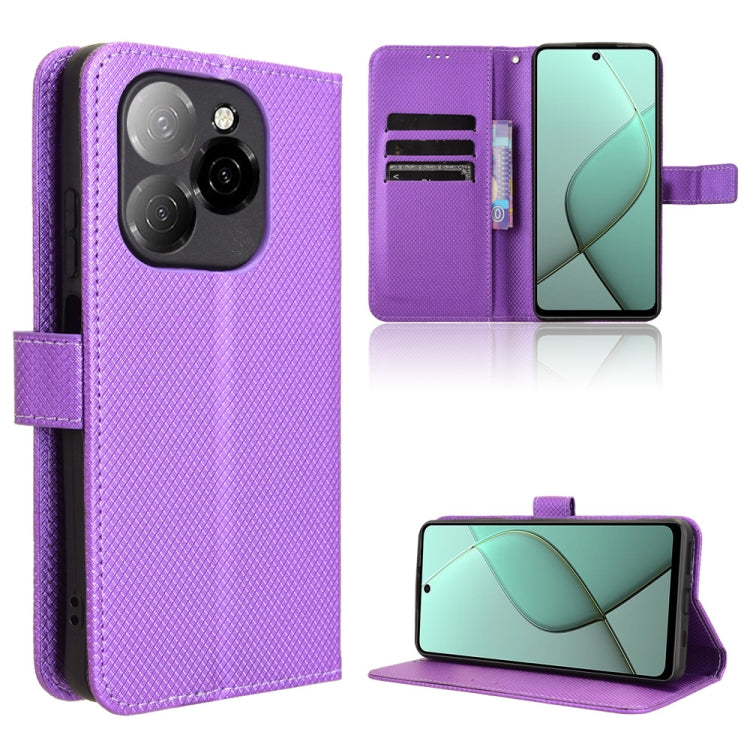 Diamond Texture Leather Phone Case, For Tecno Spark 30C 4G, For Tecno Spark 20 Pro 5G, For Tecno Camon 30 Premier 5G, For Tecno Pova 6 Neo 4G