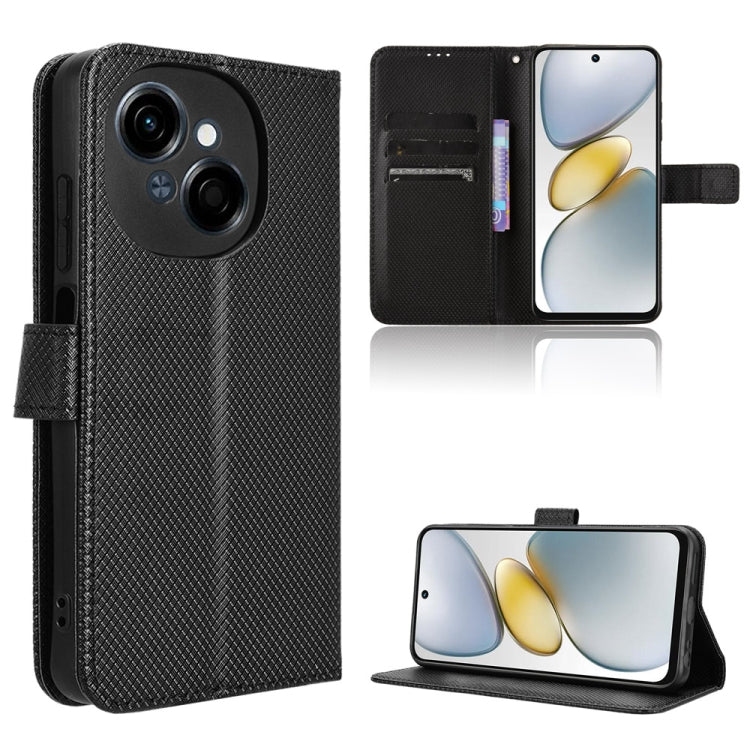 Diamond Texture Leather Phone Case, For Tecno Pova 6 Neo 5G / Spark 30 5G, For Tecno Spark 30 Pro 4G, For Tecno Spark 30 4G, For Tecno Spark Go 1 / Pop 9 / Spark Go 2025