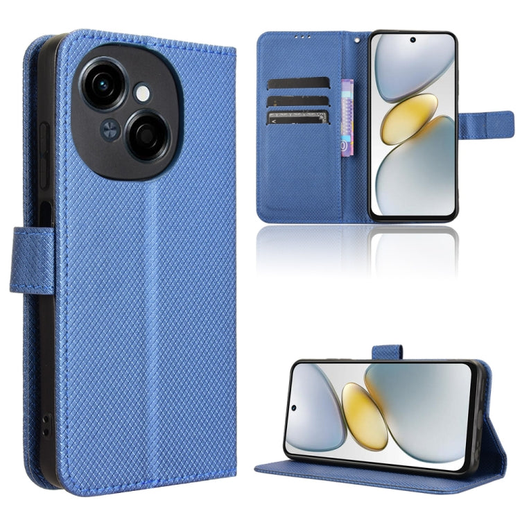 Diamond Texture Leather Phone Case, For Tecno Pova 6 Neo 5G / Spark 30 5G, For Tecno Spark 30 Pro 4G, For Tecno Spark 30 4G, For Tecno Spark Go 1 / Pop 9 / Spark Go 2025