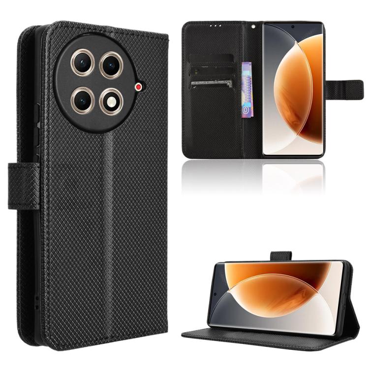 Diamond Texture Leather Phone Case, For Tecno Spark Go 1 / Pop 9 / Spark Go 2025, For Tecno Spark 30C 4G, For Tecno Spark 20 Pro 5G, For Tecno Camon 30 Premier 5G