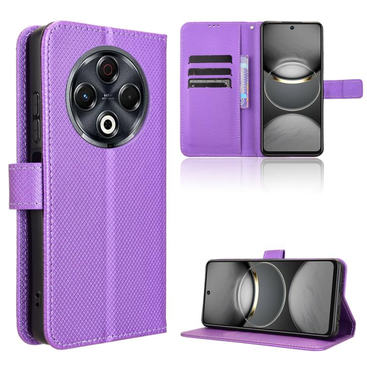 Diamond Texture Leather Phone Case, For Tecno Pova 6 Neo 5G / Spark 30 5G, For Tecno Spark 30 Pro 4G, For Tecno Spark 30 4G, For Tecno Spark Go 1 / Pop 9 / Spark Go 2025