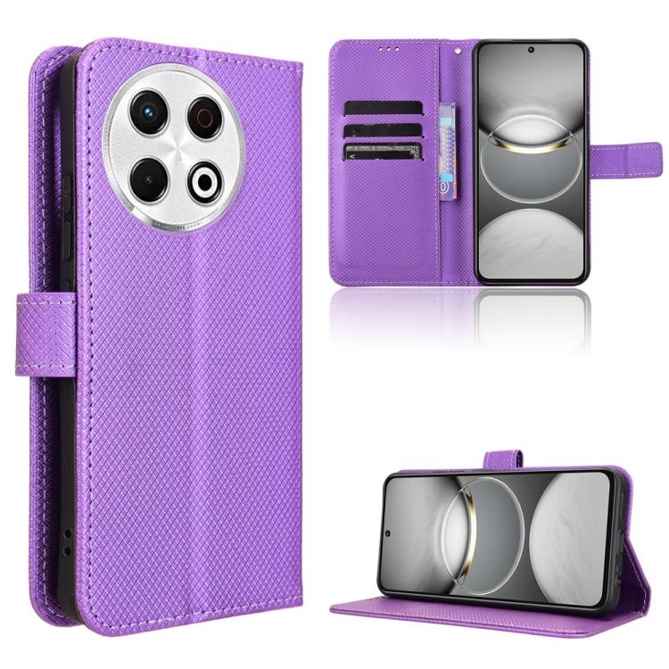 Diamond Texture Leather Phone Case, For Tecno Pova 6 Neo 5G / Spark 30 5G, For Tecno Spark 30 Pro 4G, For Tecno Spark 30 4G, For Tecno Spark Go 1 / Pop 9 / Spark Go 2025