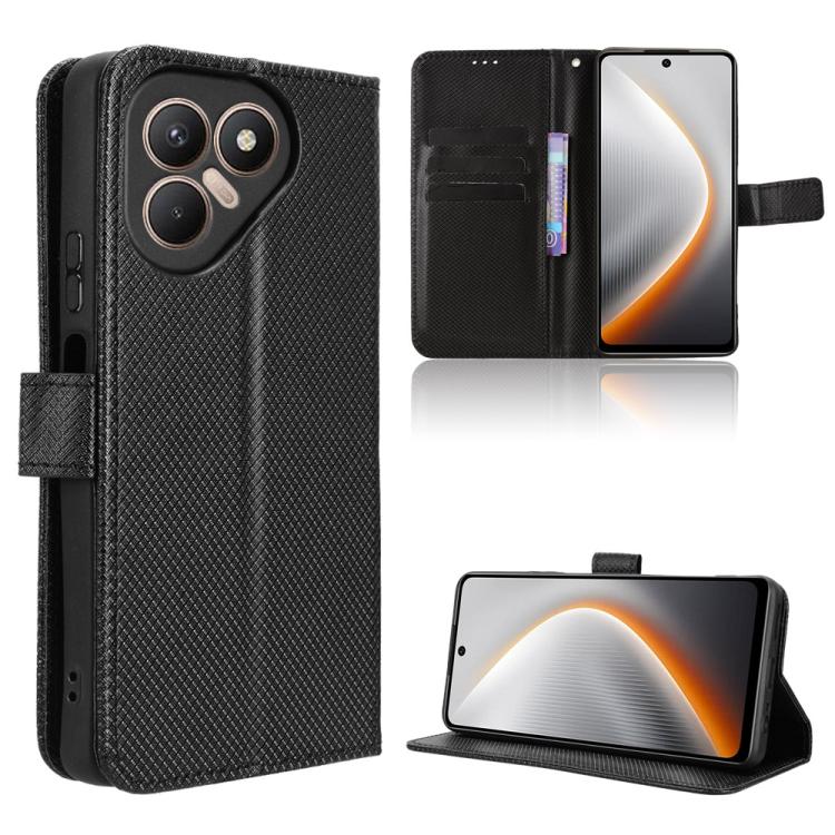 Diamond Texture Leather Phone Case, For Tecno Pova 7 Ultra 5G, For Tecno Pova 7 4G, For Tecno Spark Go 2 4G, For Tecno Pova Curve 5G