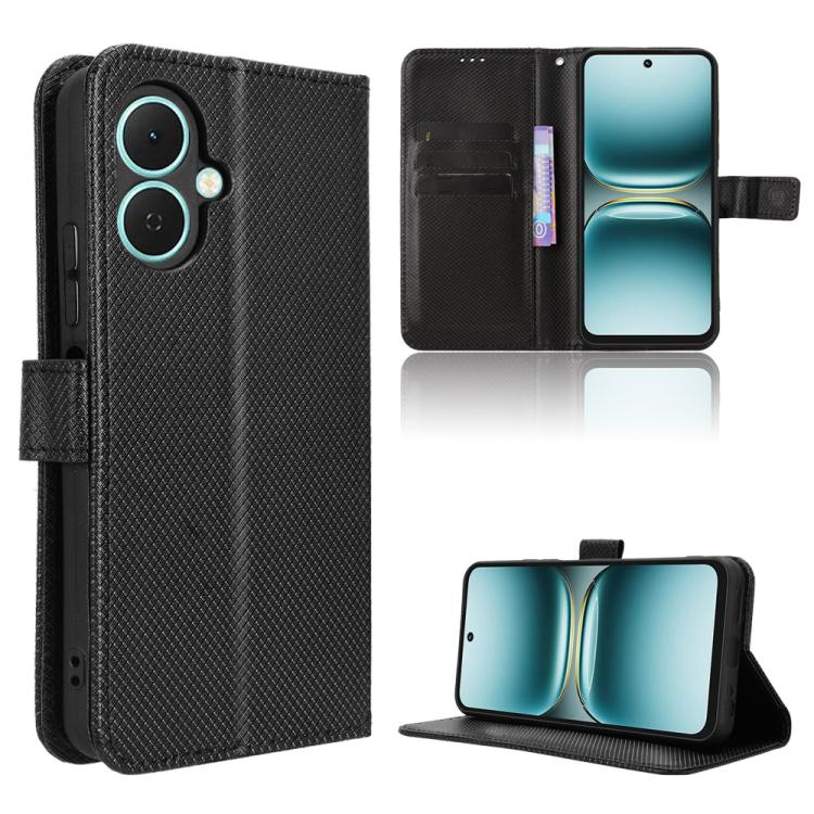 Diamond Texture Leather Phone Case, For Tecno Pova 7 Ultra 5G, For Tecno Pova 7 4G, For Tecno Spark Go 2 4G, For Tecno Pova Curve 5G