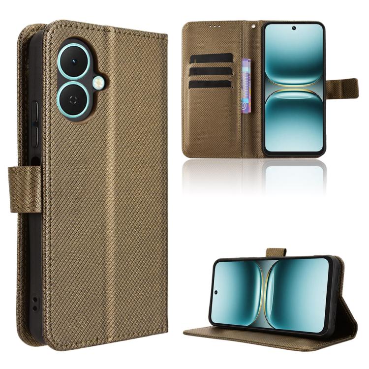 Diamond Texture Leather Phone Case, For Tecno Pova 7 Ultra 5G, For Tecno Pova 7 4G, For Tecno Spark Go 2 4G, For Tecno Pova Curve 5G