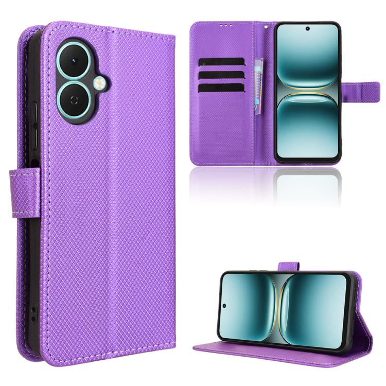 Diamond Texture Leather Phone Case, For Tecno Pova 7 Ultra 5G, For Tecno Pova 7 4G, For Tecno Spark Go 2 4G, For Tecno Pova Curve 5G