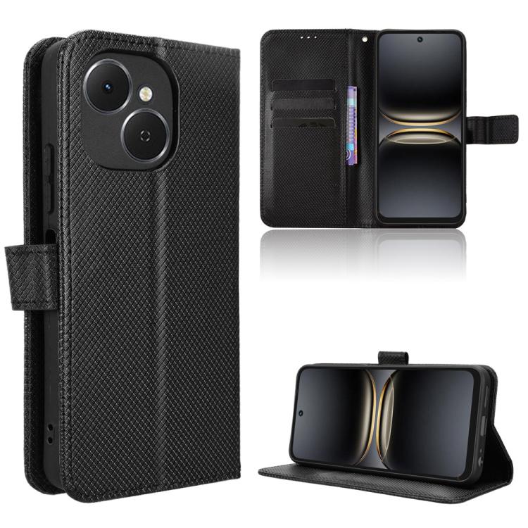 Diamond Texture Leather Phone Case, For Tenco Spark Go 3, For Tecno Spark Slim, For Tecno Spark 40C, For Tecno Pova 7 Pro 5G