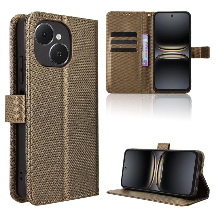 Diamond Texture Leather Phone Case, For Tenco Spark Go 3, For Tecno Spark Slim, For Tecno Spark 40C, For Tecno Pova 7 Pro 5G
