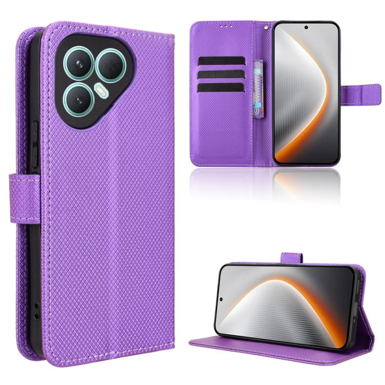 Diamond Texture Leather Phone Case, For Tecno Pova 7 Ultra 5G, For Tecno Pova 7 4G, For Tecno Spark Go 2 4G, For Tecno Pova Curve 5G