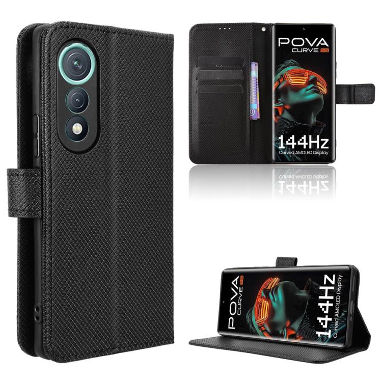 Diamond Texture Leather Phone Case, For Tecno Pova 7 Ultra 5G, For Tecno Pova 7 4G, For Tecno Spark Go 2 4G, For Tecno Pova Curve 5G