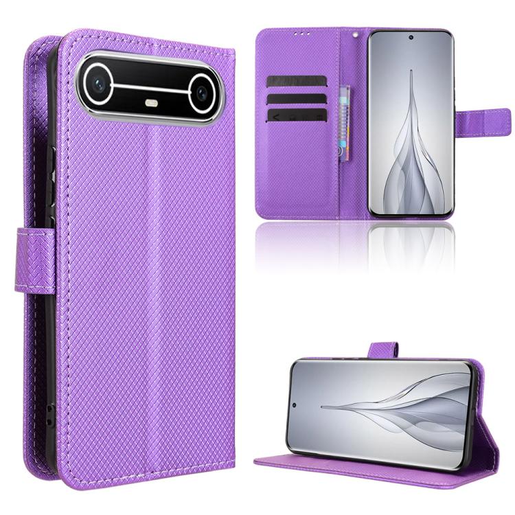 Diamond Texture Leather Phone Case, For Tenco Spark Go 3, For Tecno Spark Slim, For Tecno Spark 40C, For Tecno Pova 7 Pro 5G