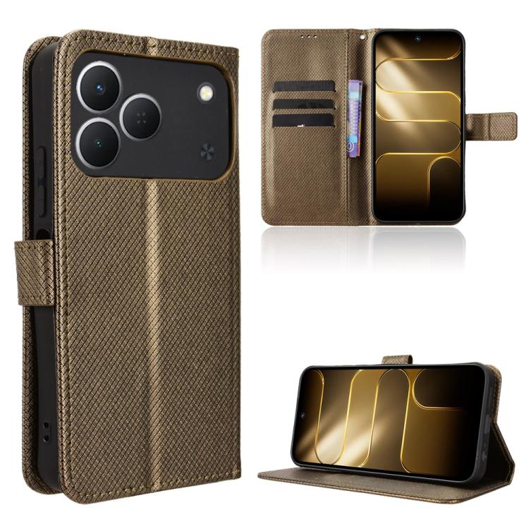 Diamond Texture Leather Phone Case, For Tecno Camon 50 4G, For Tenco Spark Go 3, For Tecno Spark Slim, For Tecno Spark 40C