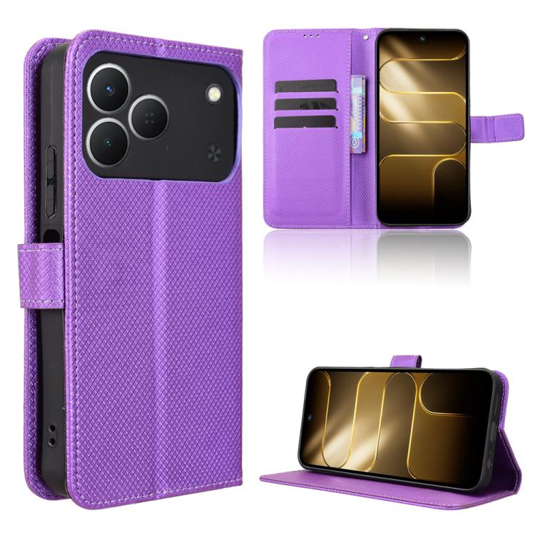 Diamond Texture Leather Phone Case, For Tecno Camon 50 4G, For Tenco Spark Go 3, For Tecno Spark Slim, For Tecno Spark 40C