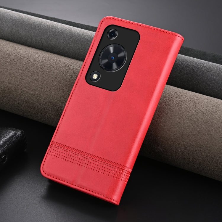 For Huawei Enjoy 70 AZNS Magnetic Calf Texture Flip Leather Phone Case(Red)