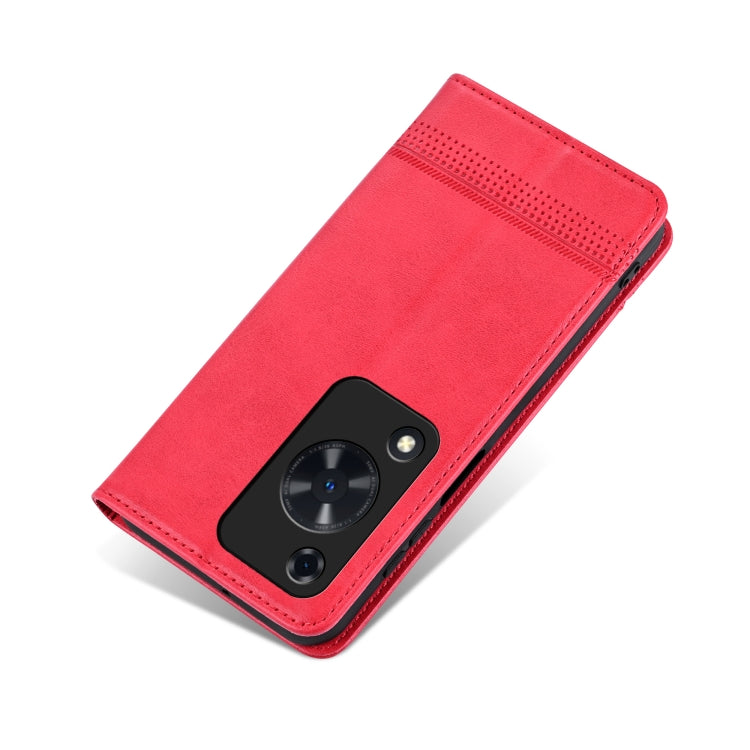 For Huawei Enjoy 70 AZNS Magnetic Calf Texture Flip Leather Phone Case(Red)