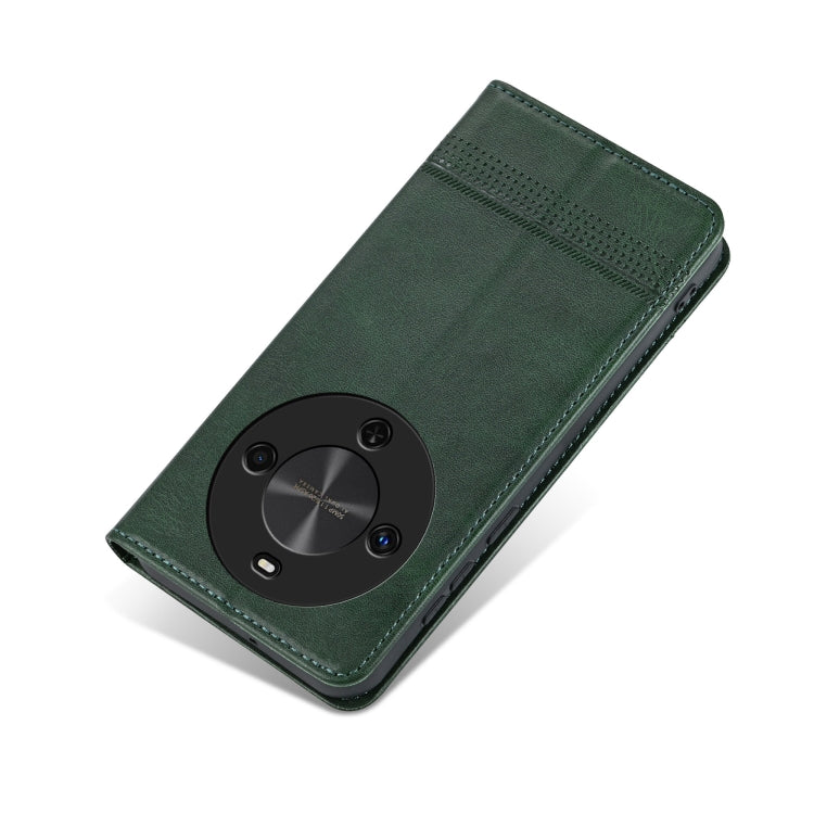 For Huawei Maimang 30 AZNS Magnetic Calf Texture Flip Leather Phone Case(Dark Green)