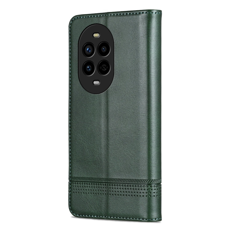 For Huawei nova 13 Pro AZNS Magnetic Calf Texture Flip Leather Phone Case(Dark Green)