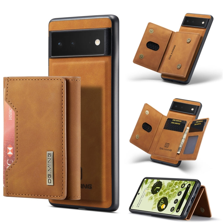 DG.MING M2 Series 3-Fold Multi Card Bag + Magnetic Phone Case, For Google Pixel 9 / 9 Pro, For Google Pixel 8a, For Google Pixel 7a, For Google Pixel 6
