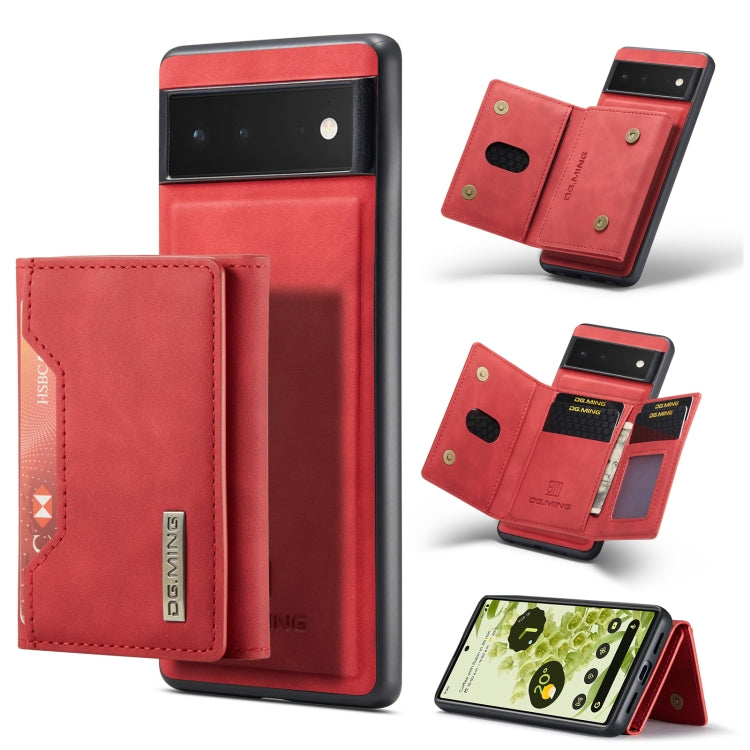 DG.MING M2 Series 3-Fold Multi Card Bag + Magnetic Phone Case, For Google Pixel 9 / 9 Pro, For Google Pixel 8a, For Google Pixel 7a, For Google Pixel 6