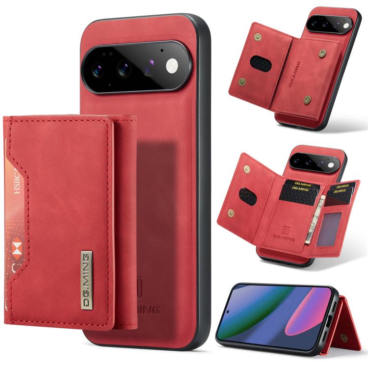 DG.MING M2 Series 3-Fold Multi Card Bag + Magnetic Phone Case, For Google Pixel 11 Pro XL, For Google Pixel 11, For Google Pixel 11 Pro, For Google Pixel 10a