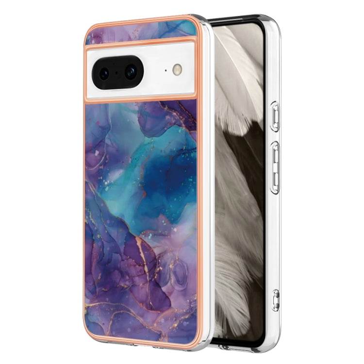Electroplating Marble Dual-side IMD Phone Case, For Google Pixel 8, For Google Pixel 7a