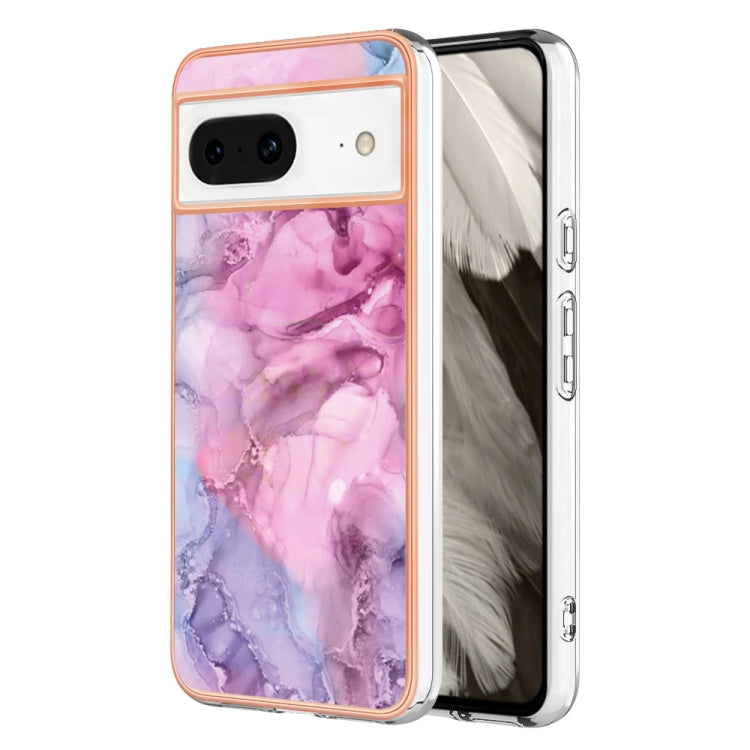 Electroplating Marble Dual-side IMD Phone Case, For Google Pixel 8, For Google Pixel 7a